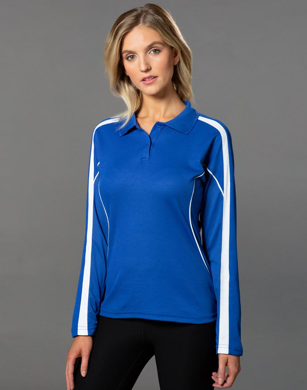 WINNING SPIRIT Ladies' TrueDry Long Sleeve Polo - PS70