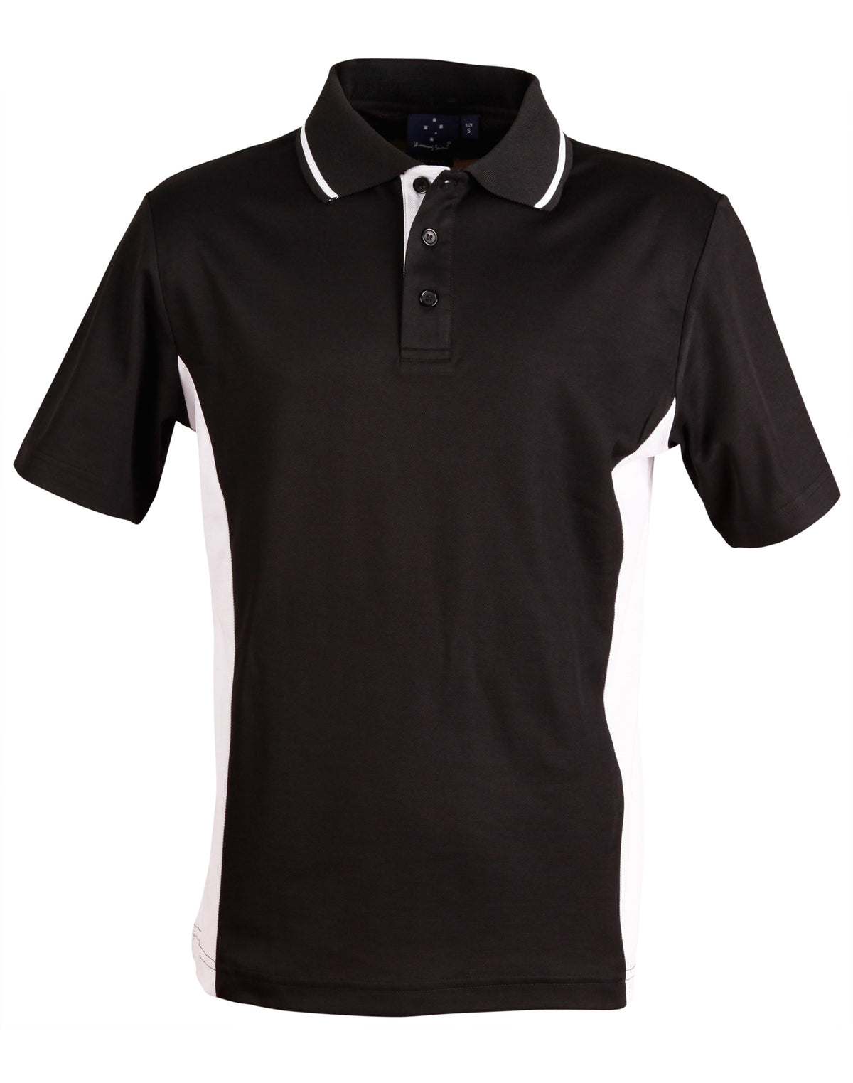 WINNING SPIRIT Kids' TrueDry Contrast S/S Polo - PS73K