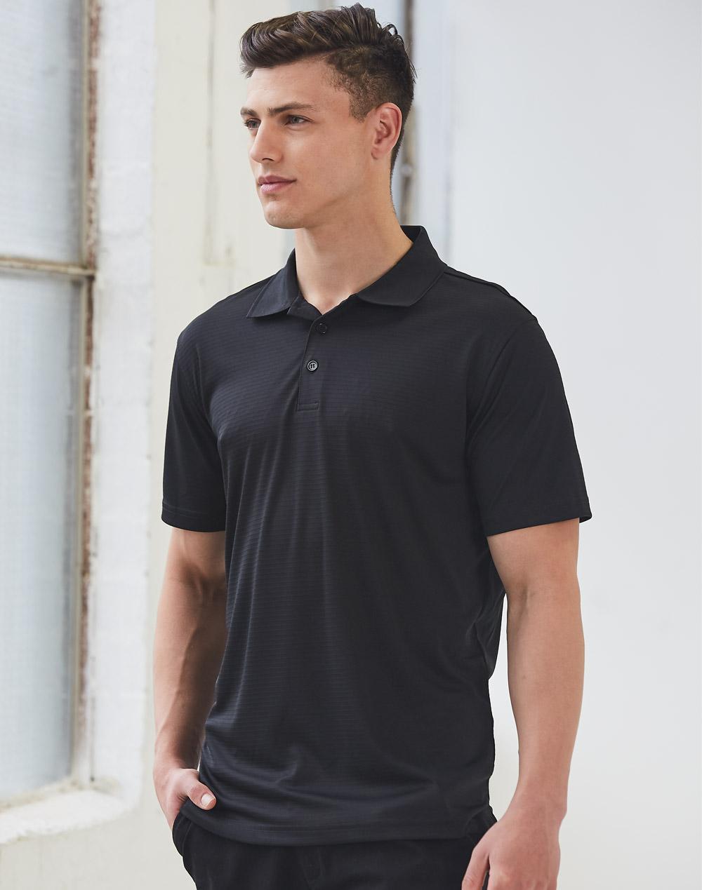 WINNING SPIRIT Men's Cooldry Textured Polo - PS75
