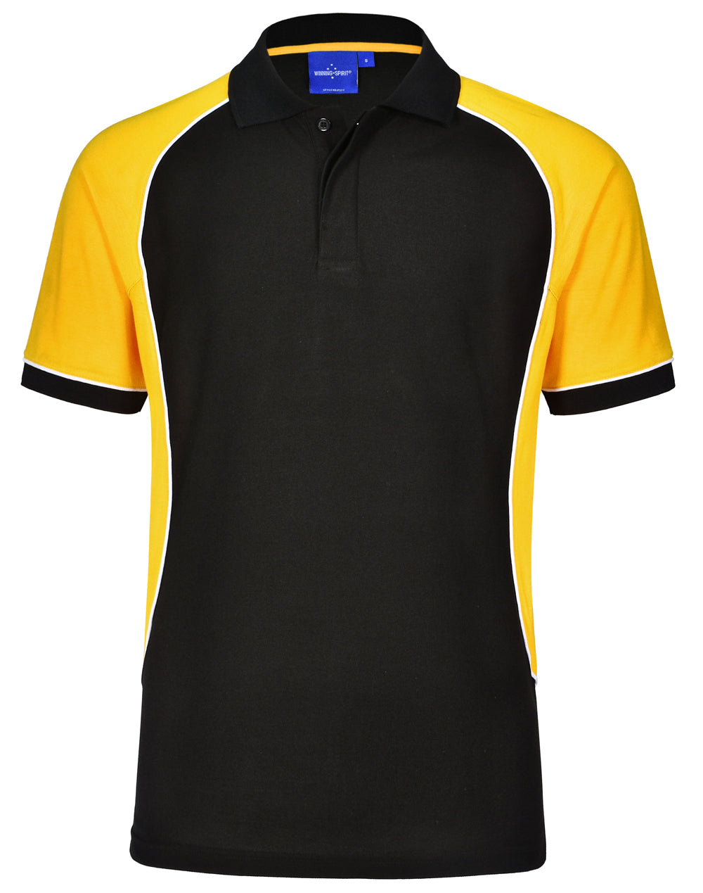 WINNING SPIRIT Kids' TrueDry Tri-colour S/S Pique Polo - PS77K