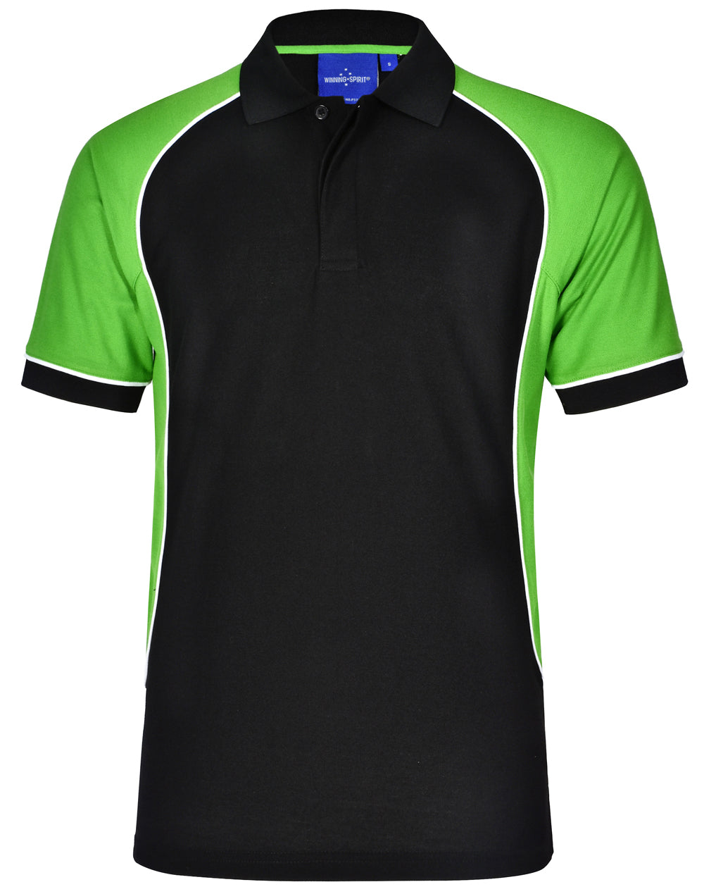 WINNING SPIRIT Men's TrueDry Tri-colour S/S Pique Polo - PS77