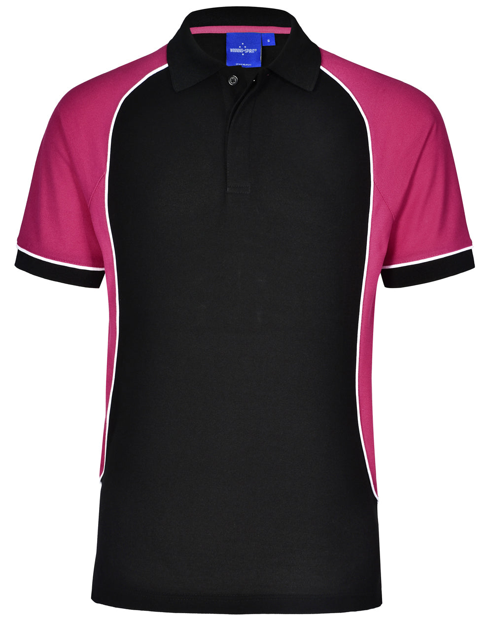 WINNING SPIRIT Kids' TrueDry Tri-colour S/S Pique Polo - PS77K