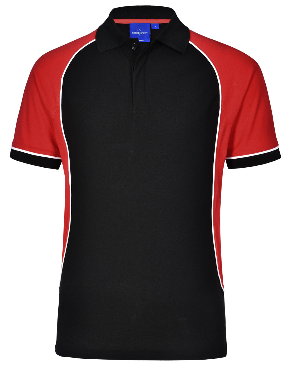 WINNING SPIRIT Kids' TrueDry Tri-colour S/S Pique Polo - PS77K
