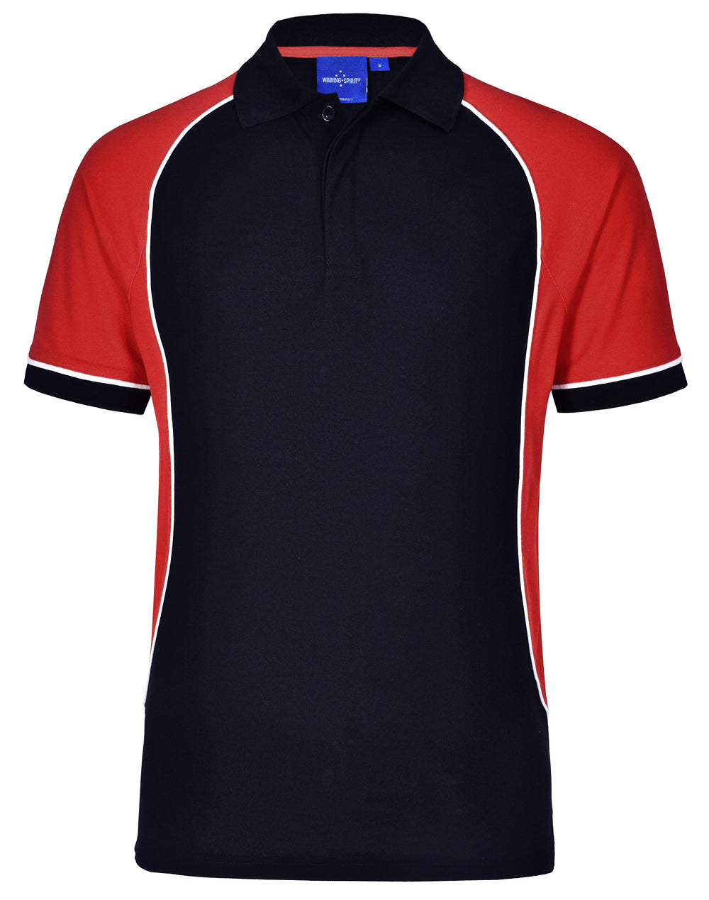 WINNING SPIRIT Kids' TrueDry Tri-colour S/S Pique Polo - PS77K