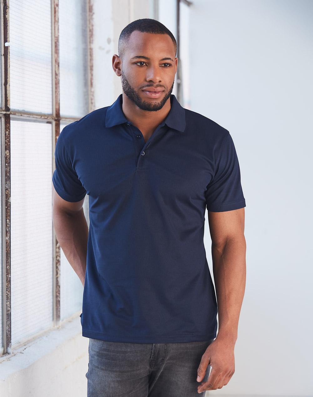 WINNING SPIRIT Men's Cooldry Pique Soild Colour S/S Polo - PS81