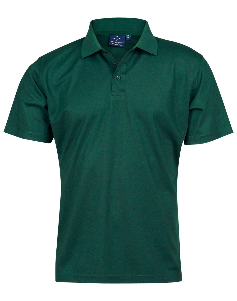 WINNING SPIRIT Men's Cooldry Pique Soild Colour S/S Polo - PS81