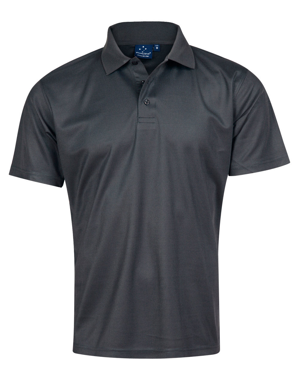 WINNING SPIRIT Men's Cooldry Pique Soild Colour S/S Polo - PS81