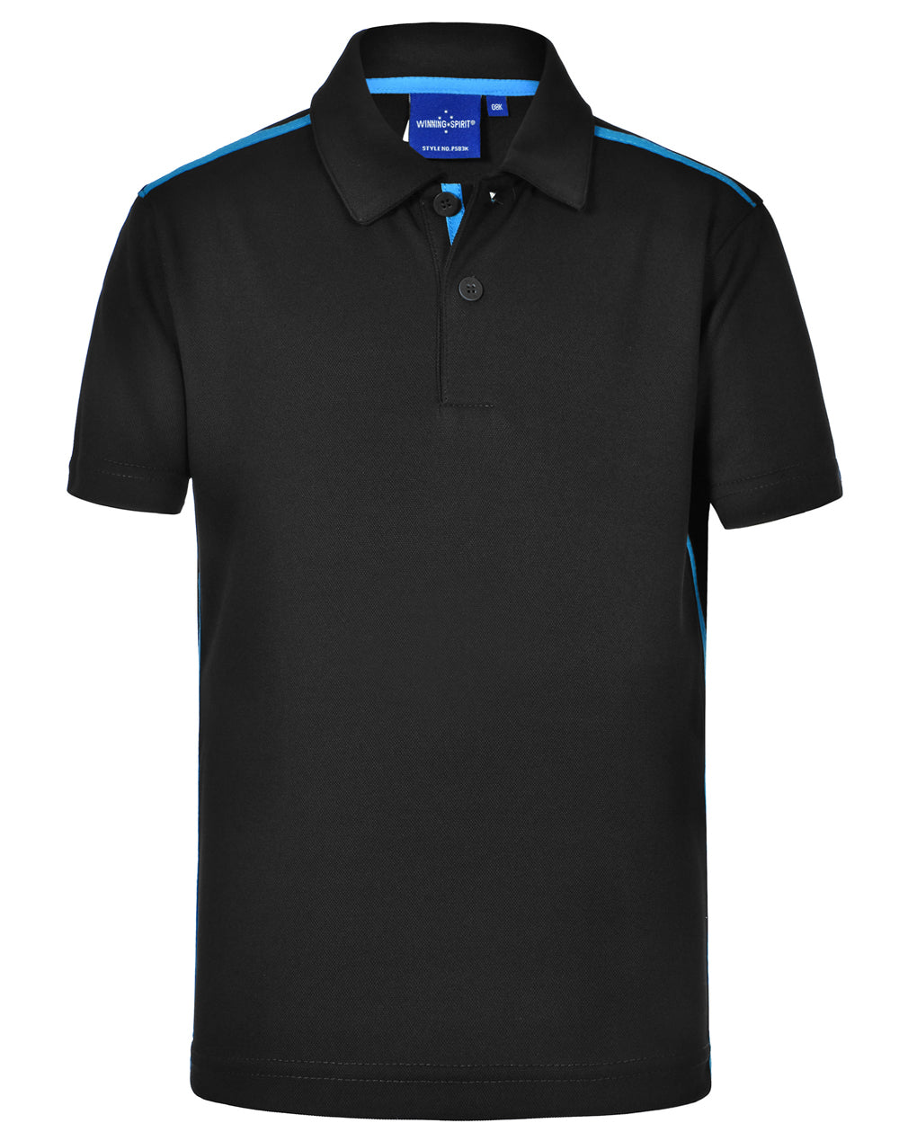 WINNING SPIRIT Kids' Ultra Dry Short Sleeve Contrast Polo - PS83K