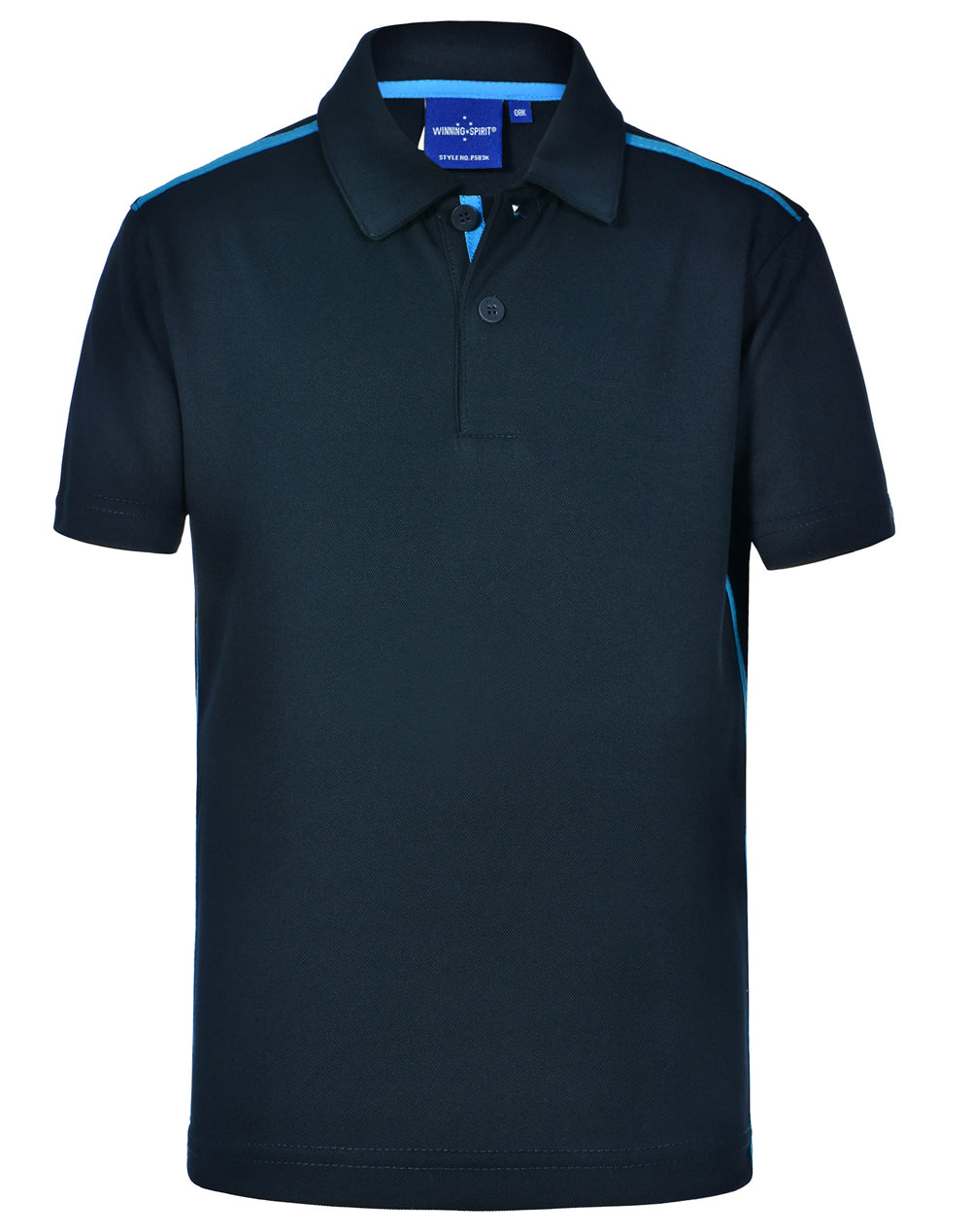 WINNING SPIRIT Kids' Ultra Dry Short Sleeve Contrast Polo - PS83K