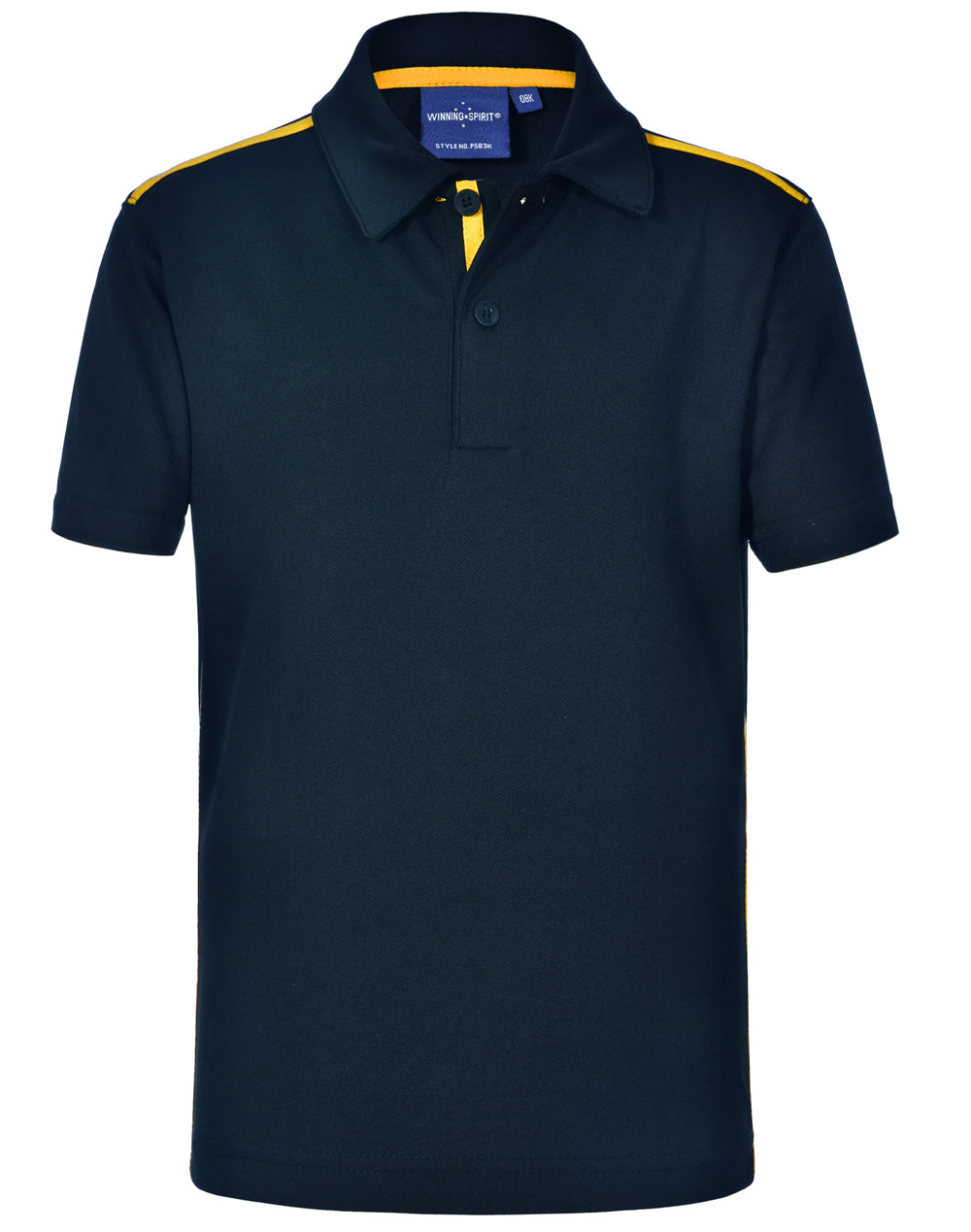 WINNING SPIRIT Kids' Ultra Dry Short Sleeve Contrast Polo - PS83K