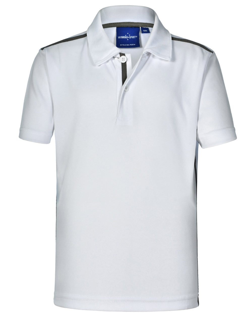 WINNING SPIRIT Kids' Ultra Dry Short Sleeve Contrast Polo - PS83K