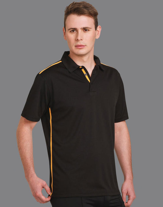 WINNING SPIRIT Men's rapid cool short sleeve contrast polo - PS83