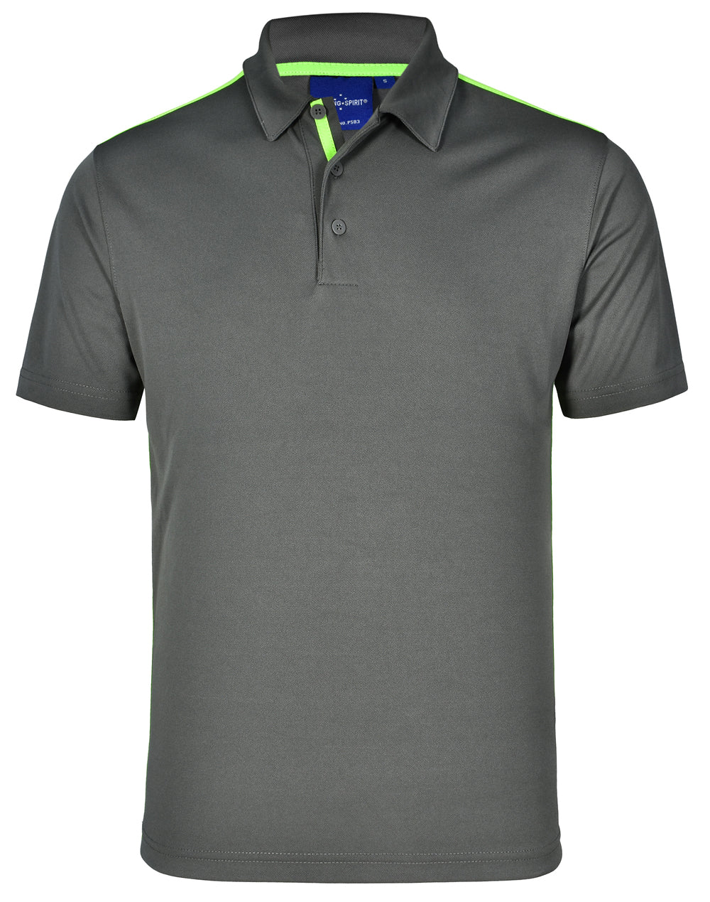 WINNING SPIRIT Men's rapid cool short sleeve contrast polo - PS83