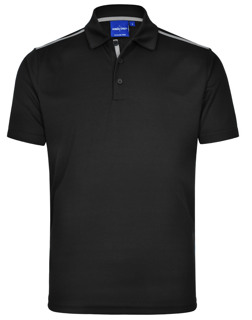 WINNING SPIRIT Men's rapid cool short sleeve contrast polo - PS83