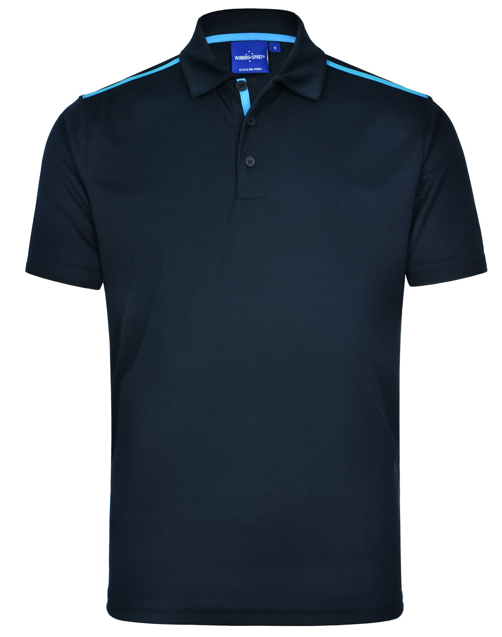 WINNING SPIRIT Men's rapid cool short sleeve contrast polo - PS83