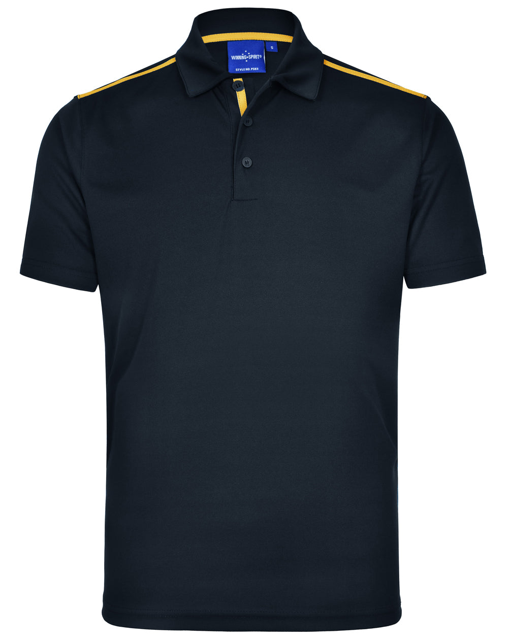 WINNING SPIRIT Men's rapid cool short sleeve contrast polo - PS83