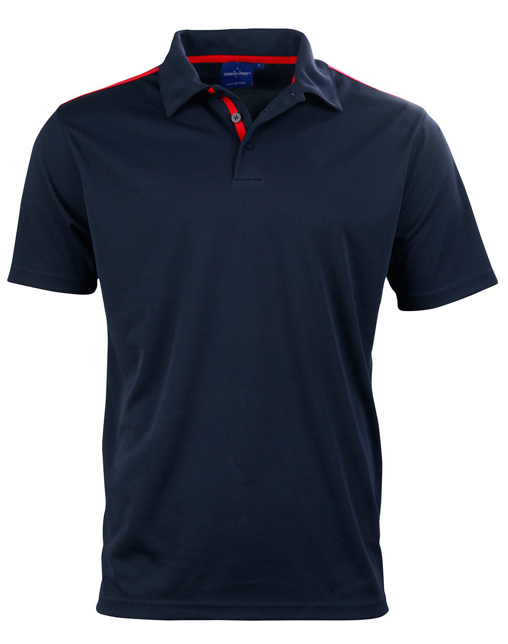 WINNING SPIRIT Men's rapid cool short sleeve contrast polo - PS83