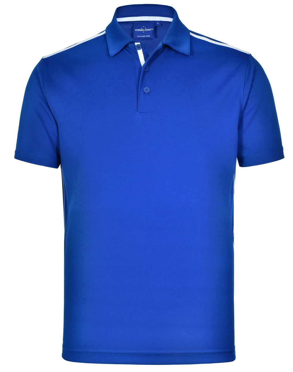 WINNING SPIRIT Men's rapid cool short sleeve contrast polo - PS83