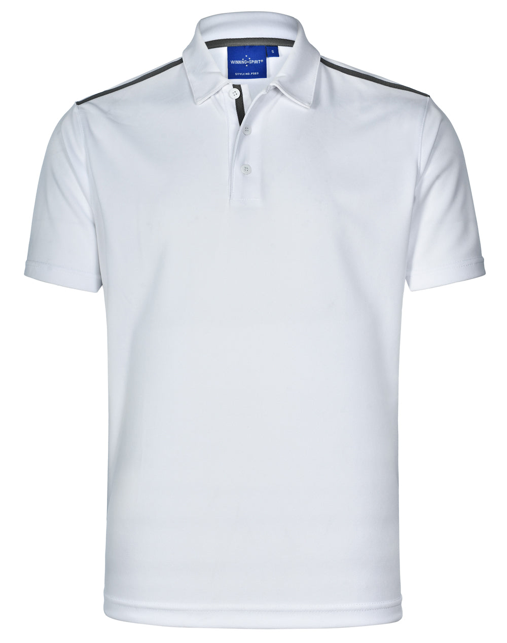 WINNING SPIRIT Men's rapid cool short sleeve contrast polo - PS83