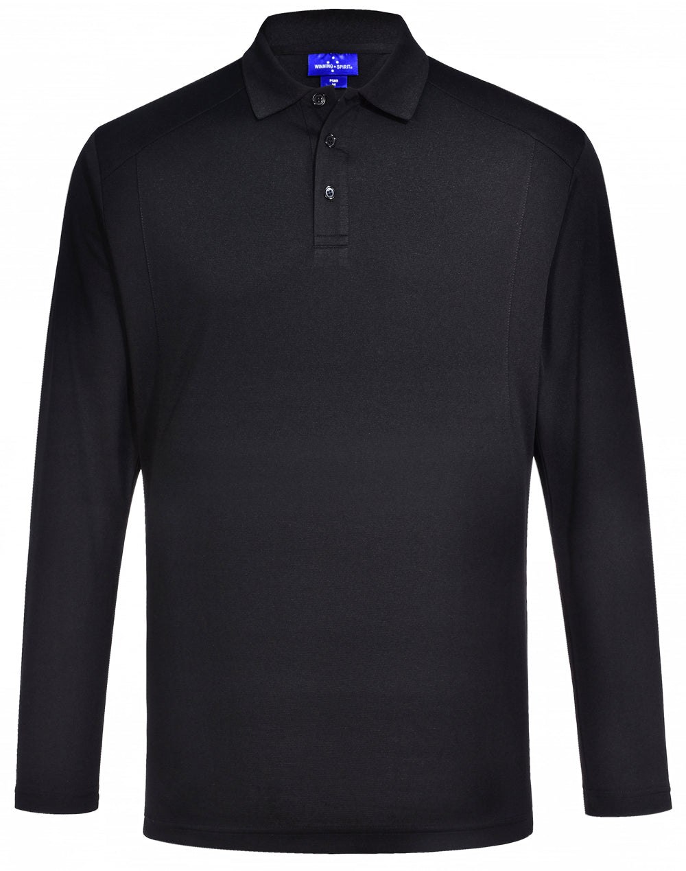 WINNING SPIRIT Men's Bamboo Charcoal L/S Polo - PS89