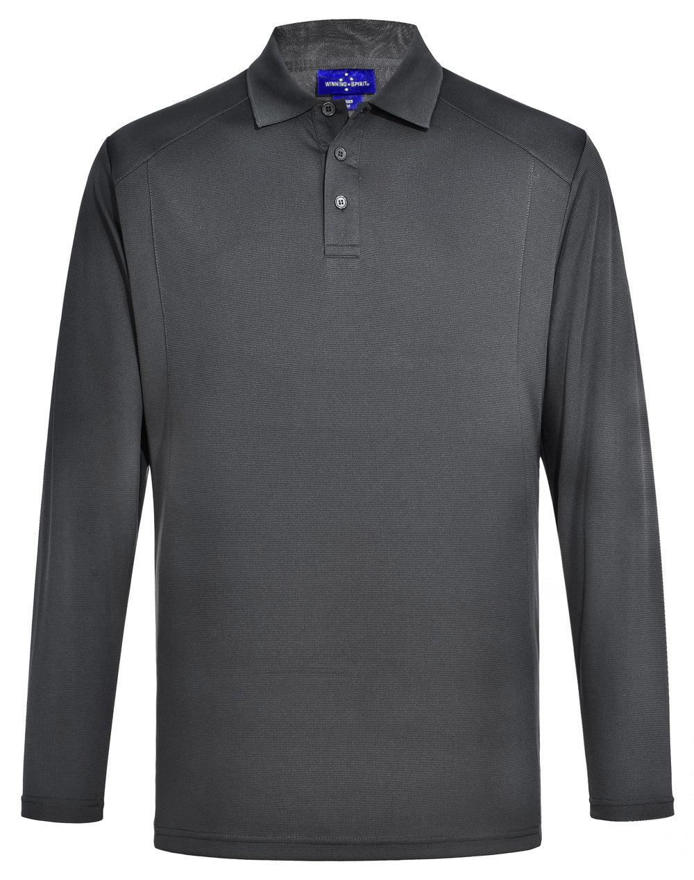WINNING SPIRIT Men's Bamboo Charcoal L/S Polo - PS89