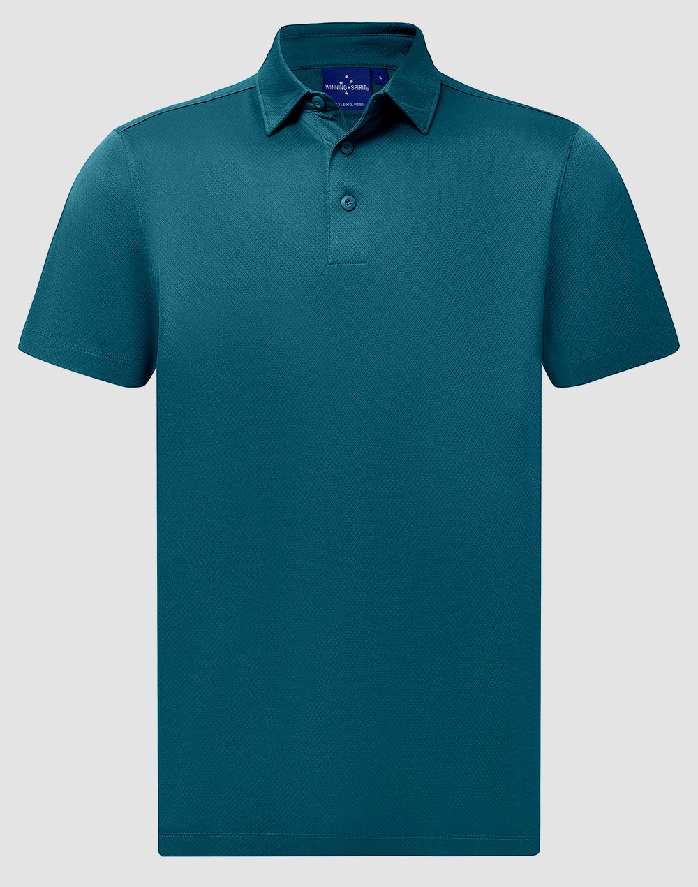 WINNING SPIRIT Men's Sustainable Jacquard Knit S/S Polo - PS95