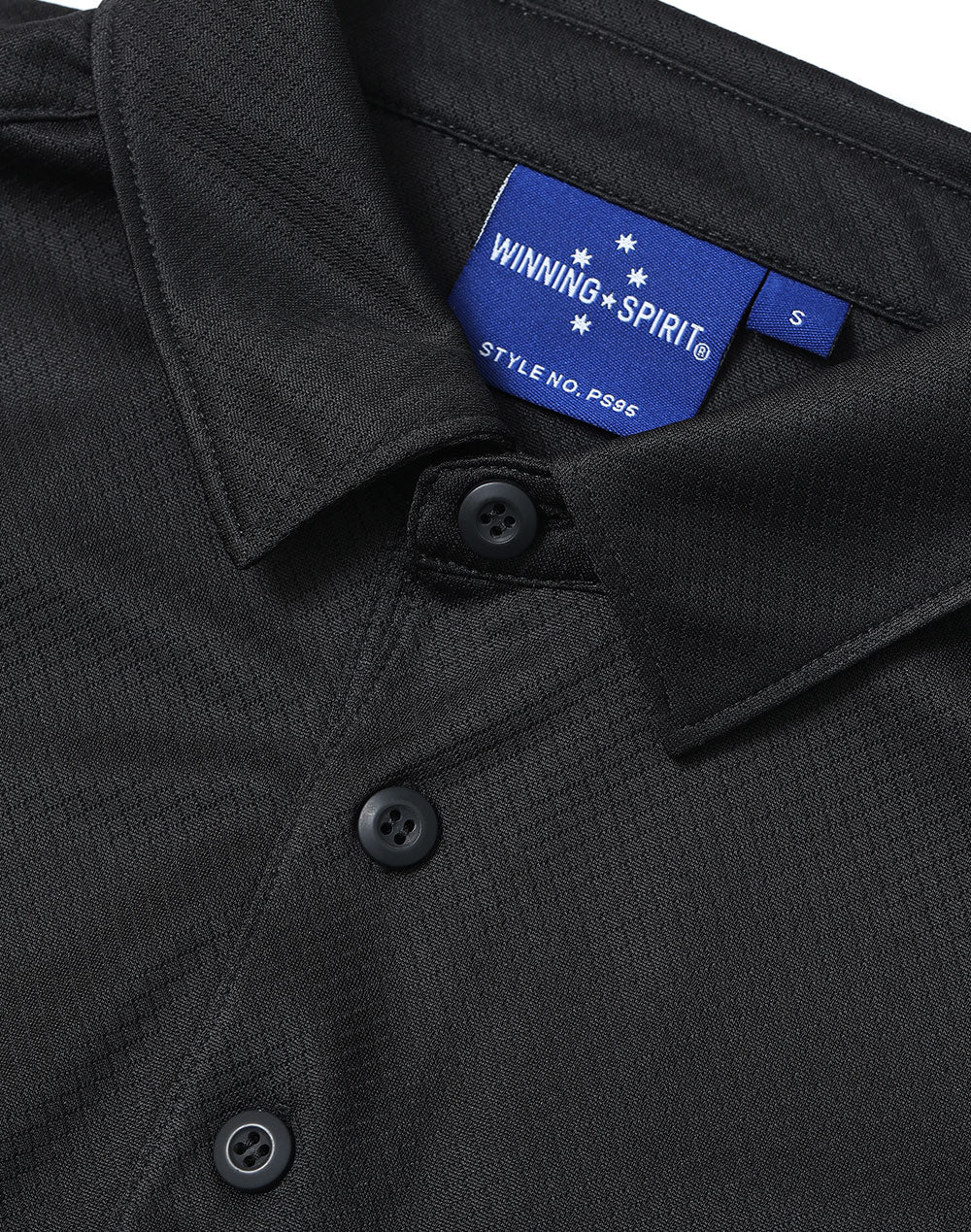 WINNING SPIRIT Men's Sustainable Jacquard Knit S/S Polo - PS95