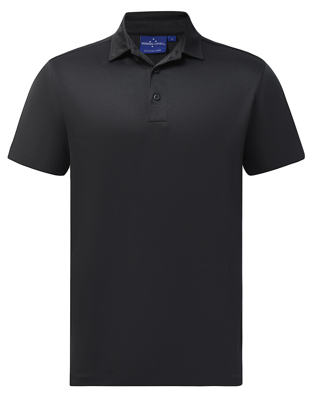 WINNING SPIRIT Men's Sustainable Jacquard Knit S/S Polo - PS95