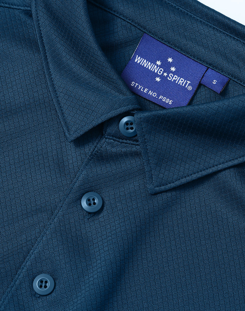 WINNING SPIRIT Men's Sustainable Jacquard Knit S/S Polo - PS95