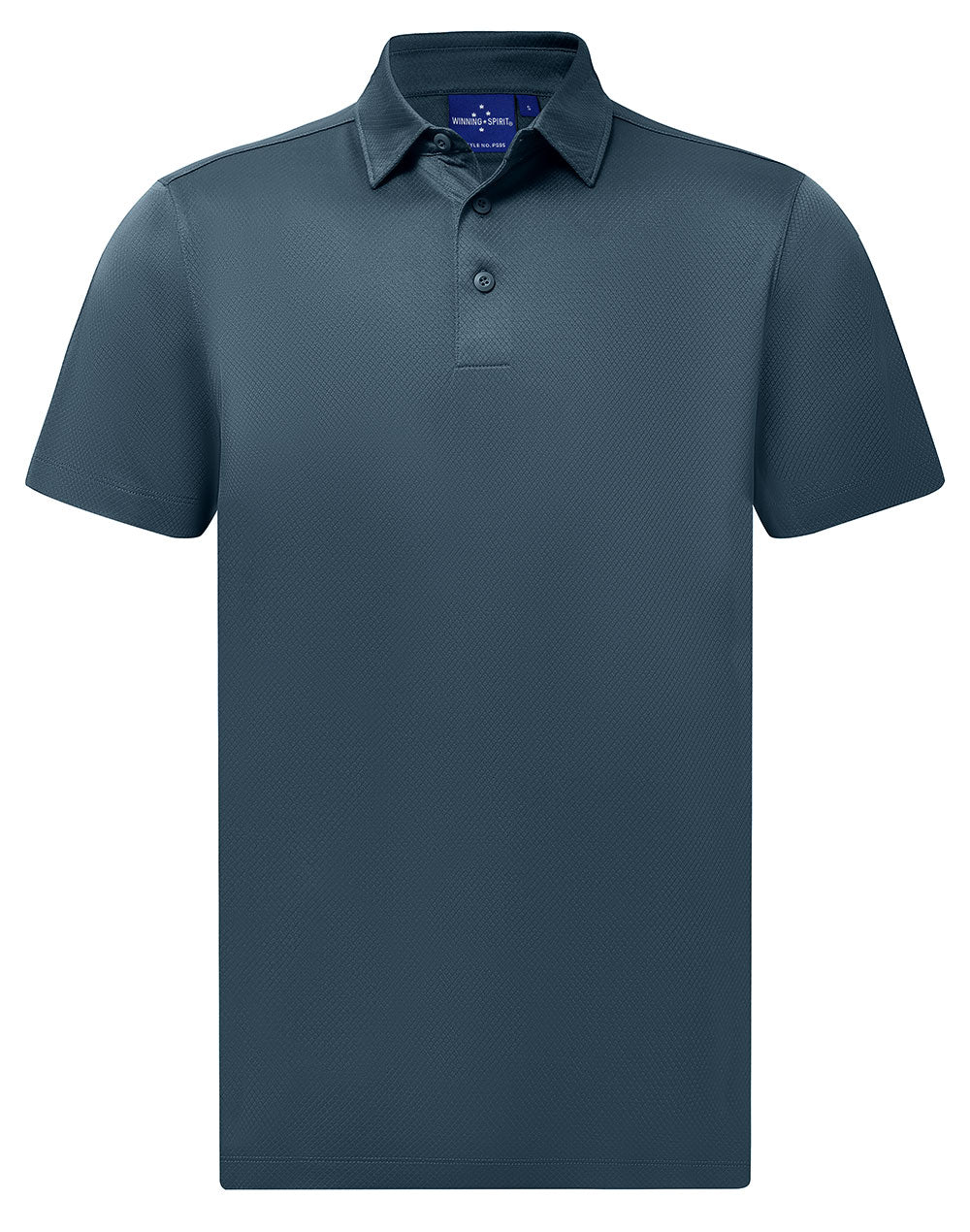 WINNING SPIRIT Men's Sustainable Jacquard Knit S/S Polo - PS95