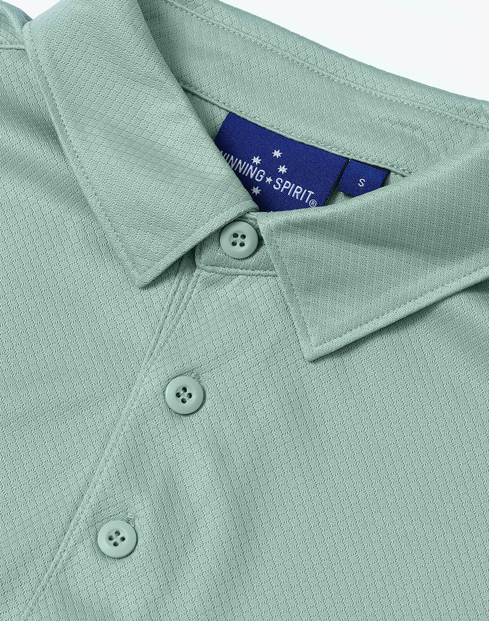 WINNING SPIRIT Men's Sustainable Jacquard Knit S/S Polo - PS95
