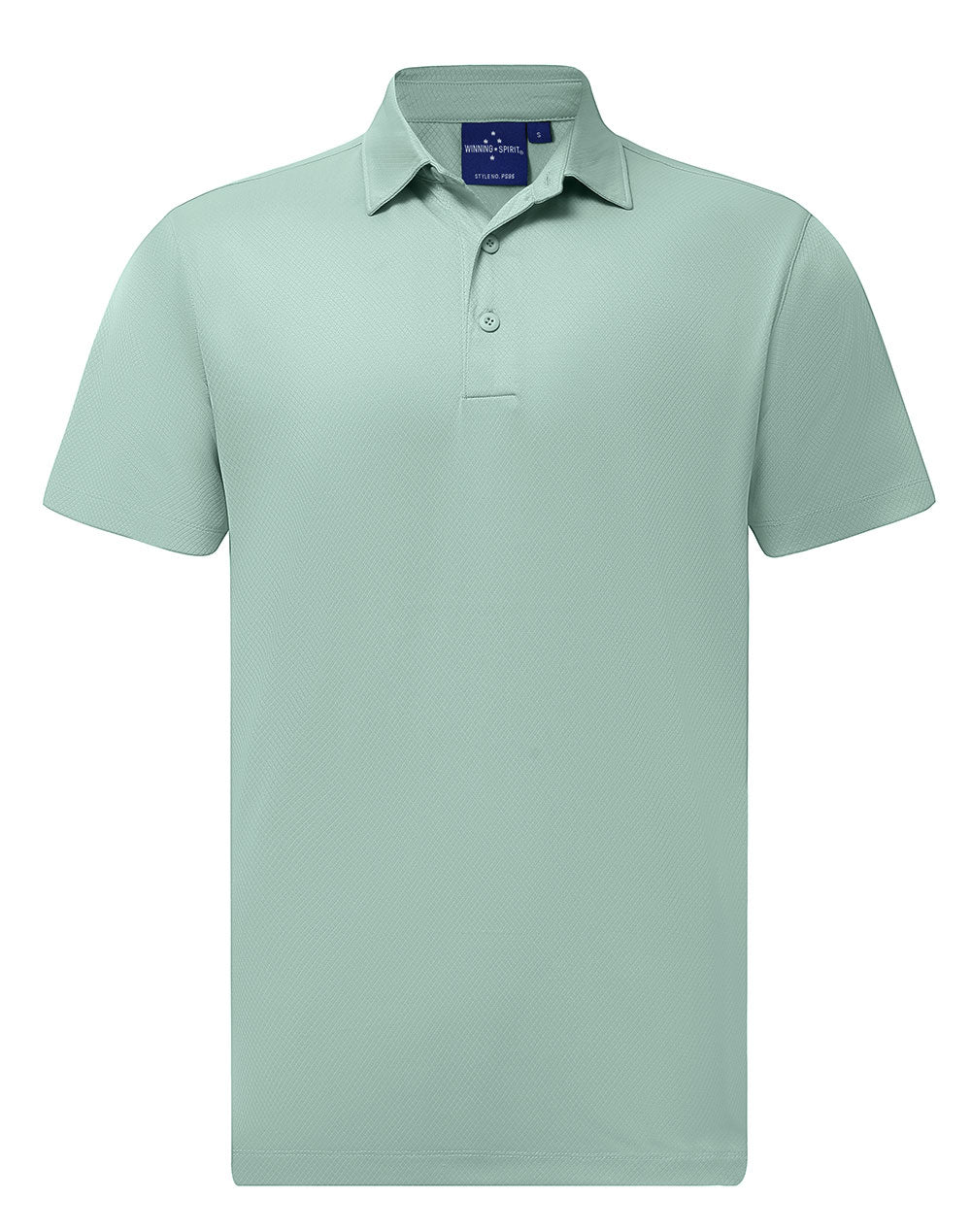 WINNING SPIRIT Men's Sustainable Jacquard Knit S/S Polo - PS95
