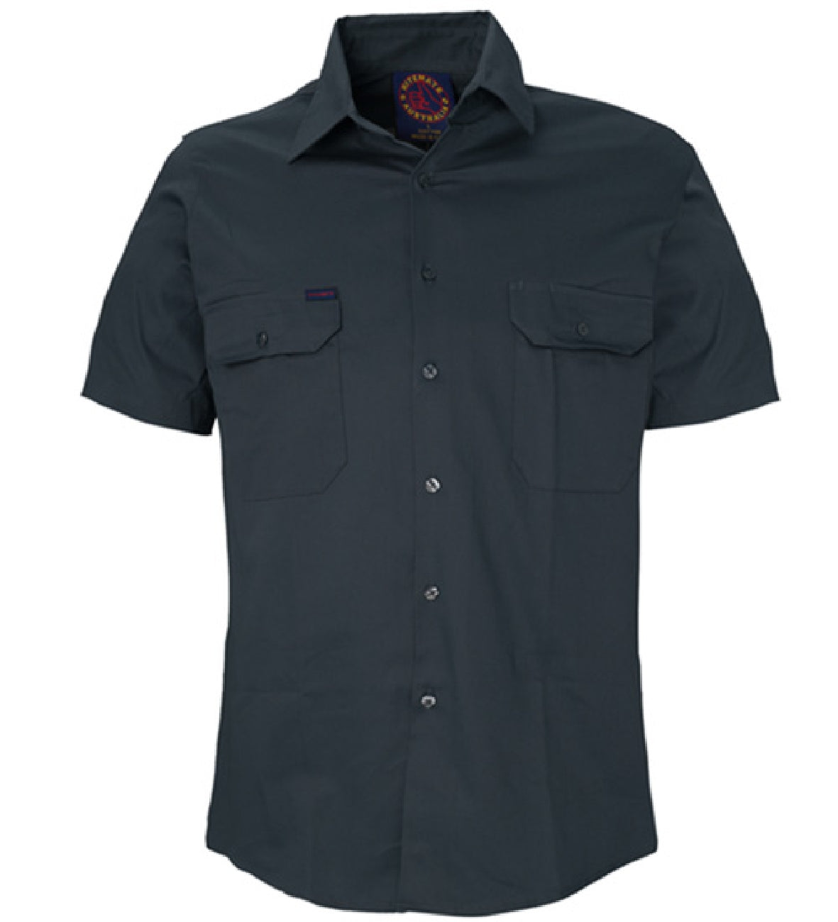 Ritemate Open Front Short Sleeve Mens Shirt - RM1000S