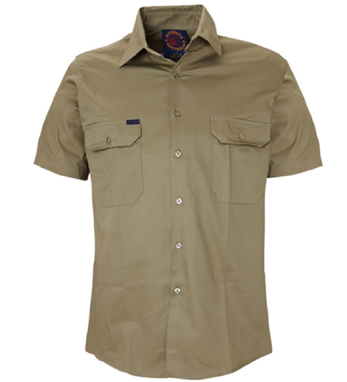 Ritemate Open Front Short Sleeve Mens Shirt - RM1000S
