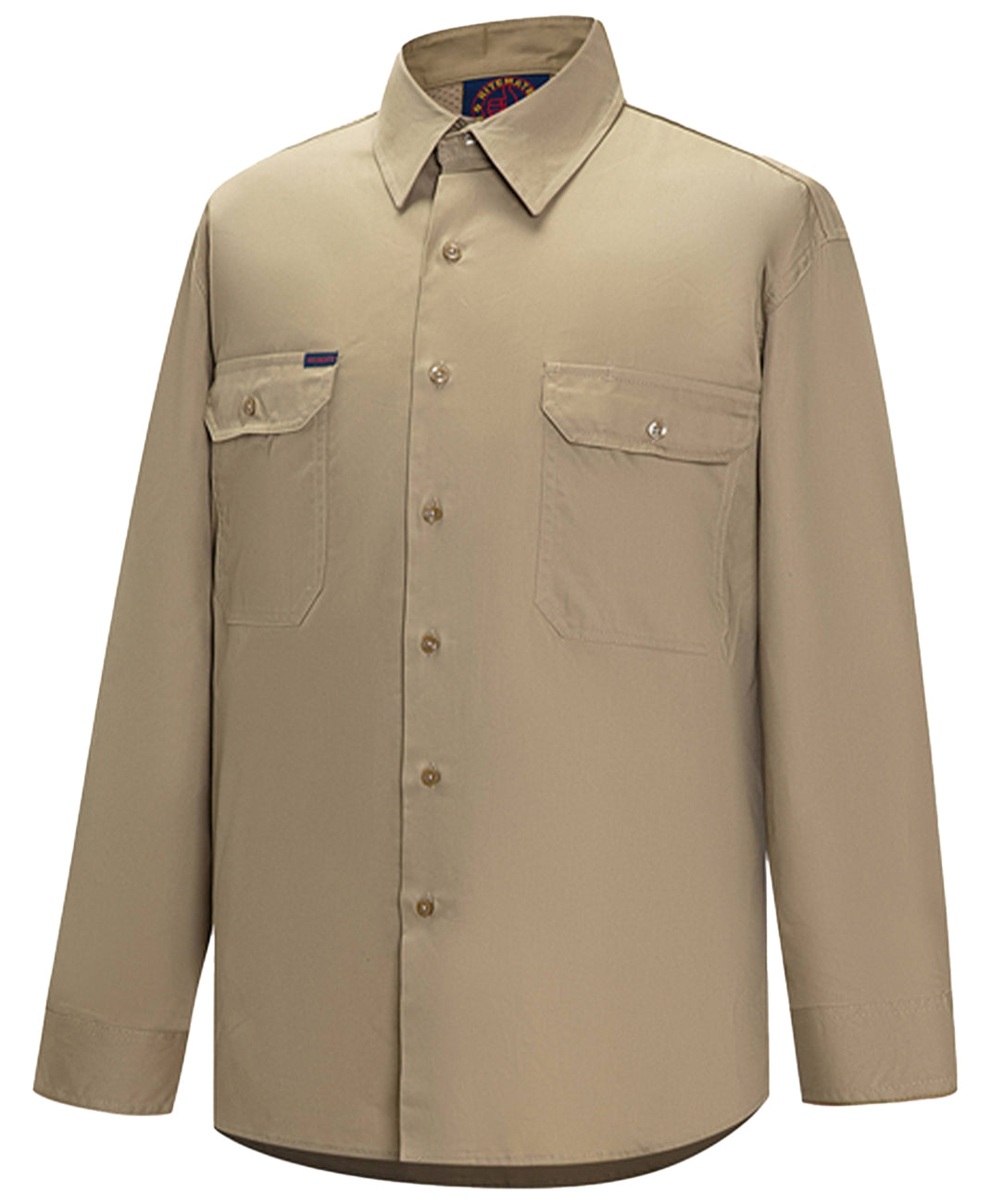 Ritemate Open Front Long Sleeve Mens Shirt - RM1000