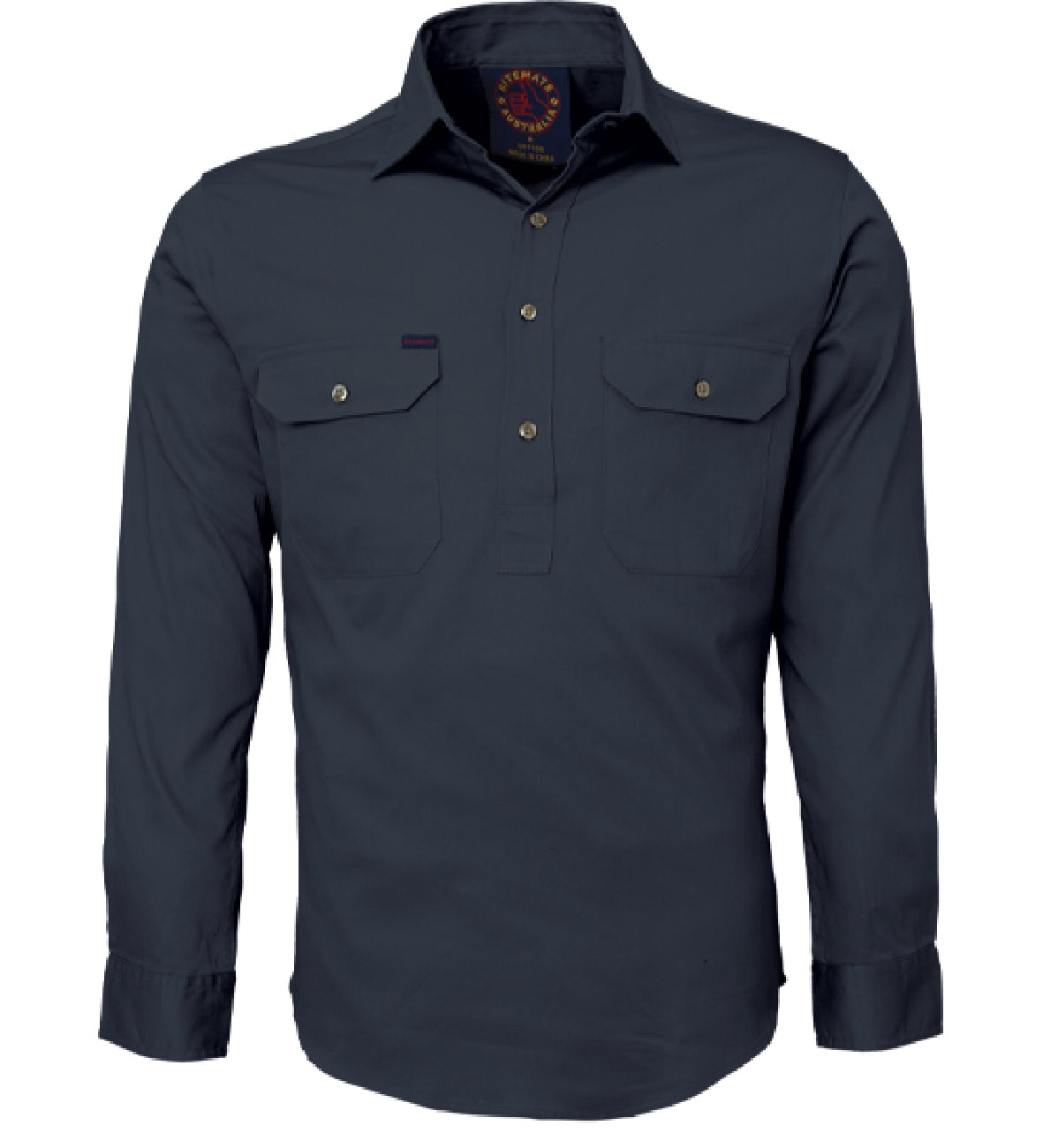 Ritemate Closed Front Long Sleeved Shirt - RM100CF