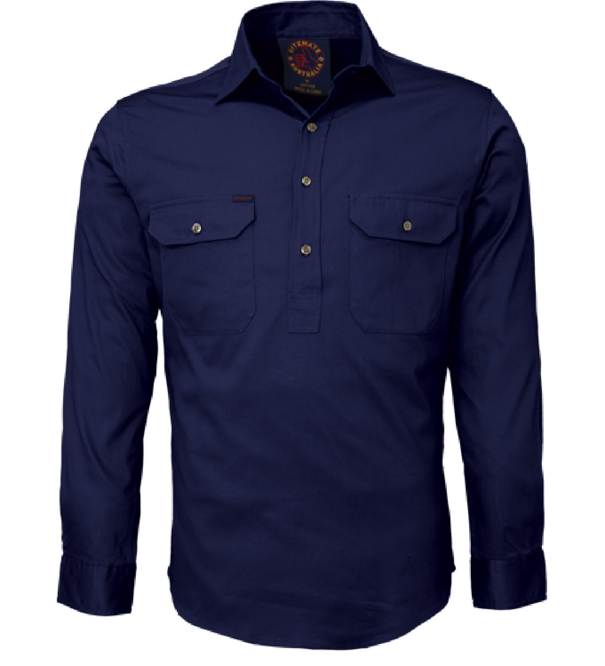 Ritemate Closed Front Long Sleeved Shirt - RM100CF