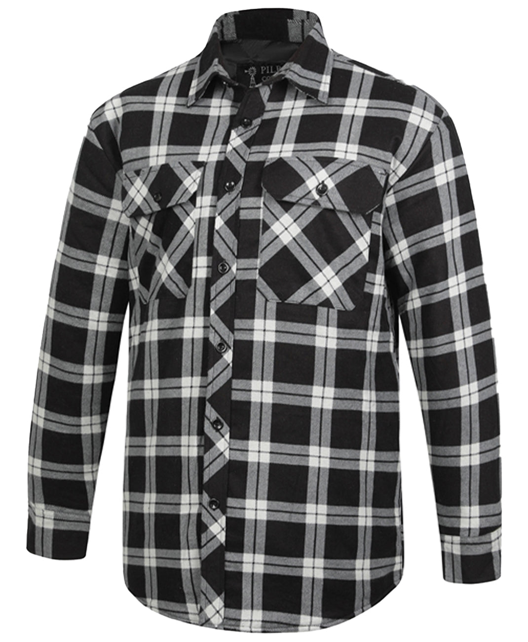 Ritemate Open Front Quilted Mens Shirt - RM123SQS