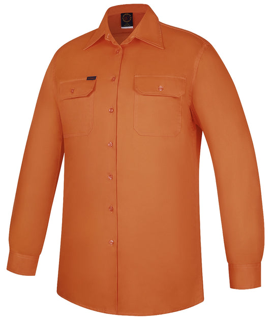 Ritemate Women's Vented Open Front L/W Shirt - RM208V3