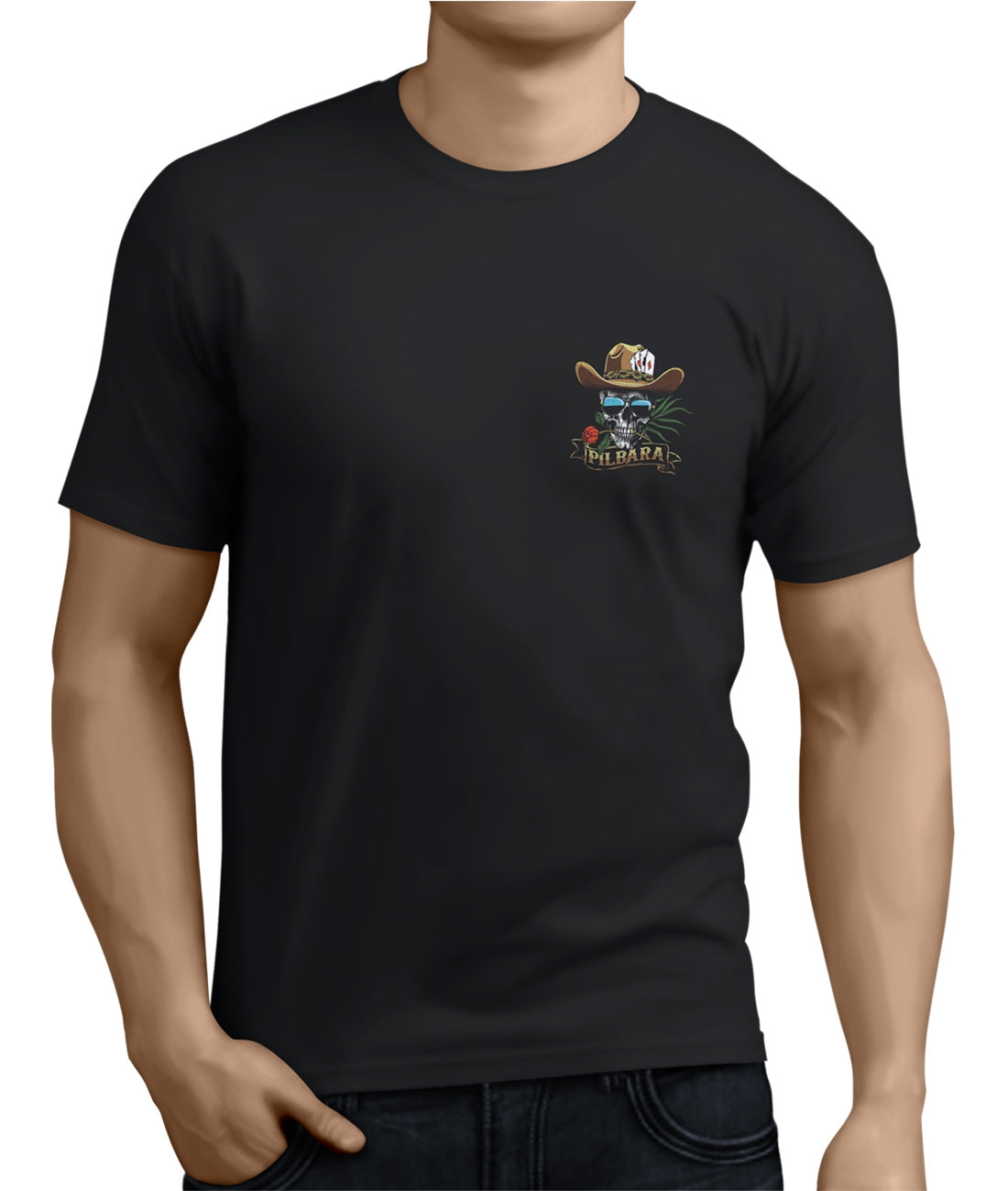Pilbara Men's Waratah Skull T-Shirt - RMTC055
