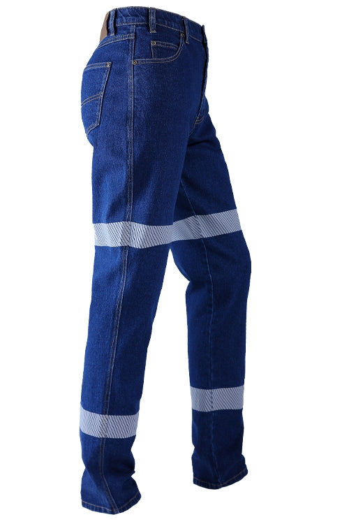 Ritemate RMX Flexible Fit Stretch Denim Jeans, Reflective
