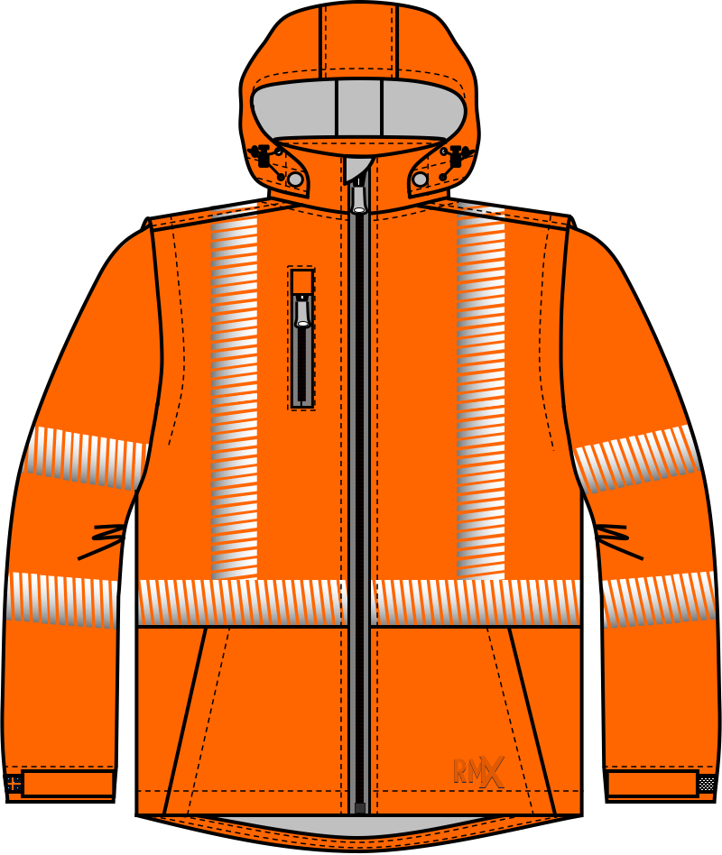 RMX Soft Shell Jacket 50MM Reflective Tape - RMX022R