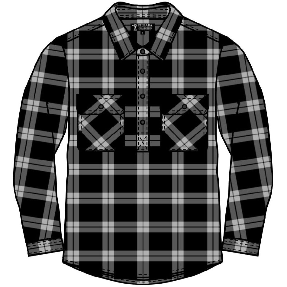 Ritemate Closed Front Flannelette Shirt-Queensland Workwear Supplies