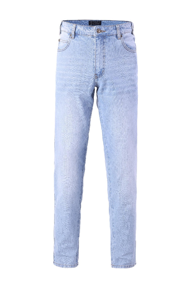 Ritemate Pilbara Men's Distress Denim Stretch Jeans - RMPC016-Queensland Workwear Supplies