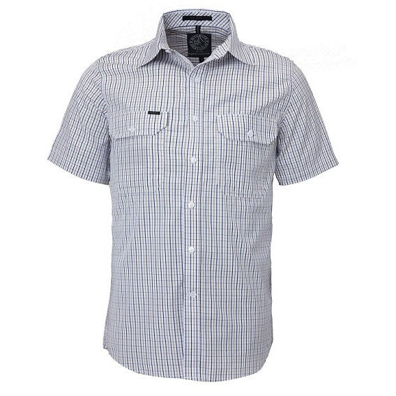 Ritemate Pilbara Men's S/S Shirt, Double Pockets - RMPC011S-Queensland Workwear Supplies