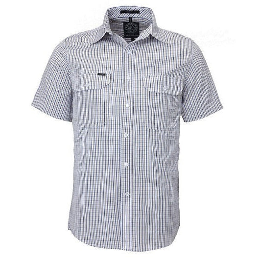 Ritemate Pilbara Men's S/S Shirt, Double Pockets - RMPC011S-Queensland Workwear Supplies