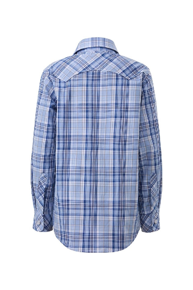 Ritemate Pilbara Western Children's Snap Button Long Sleeve Shirt - RMPW010-Queensland Workwear Supplies