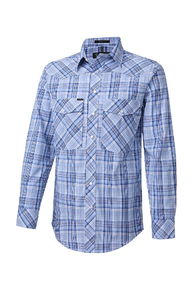 Ritemate Pilbara Western Men's Snap Button Long Sleeve Shirt - RMPW009-Queensland Workwear Supplies