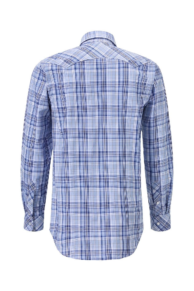 Ritemate Pilbara Western Men's Snap Button Long Sleeve Shirt - RMPW009-Queensland Workwear Supplies