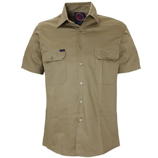 Ritemate Vented Open Front Light Weight, Short Sleeve - RM108V3S-Queensland Workwear Supplies